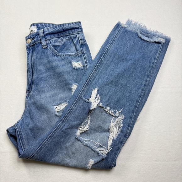 Vervet Denim - Vervet Size 28 Distressed Wide Leg Blue Jeans
